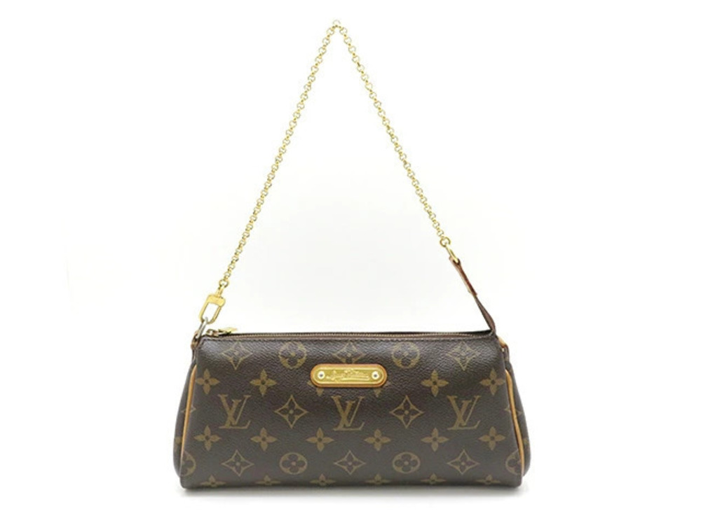 LOUIS VUITTON Bag Eva Shoulder Pouch Clutch Chain Monogram